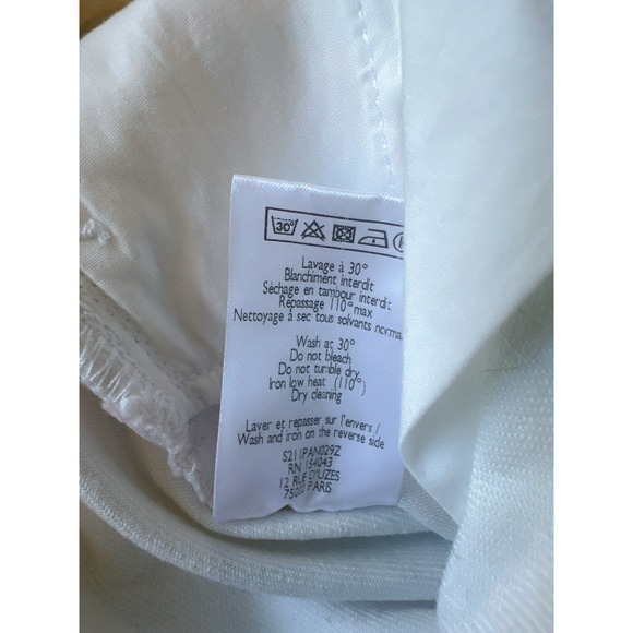 $160 SÉZANE floral pants belt waist 100% cotton Size 36 (waist 29.5\